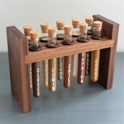 testing tube spice rack plans